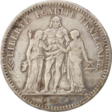 Monnaie, France, Hercule, 5 Francs, 1848, Strasbourg, TB+, Argent, KM:756.2