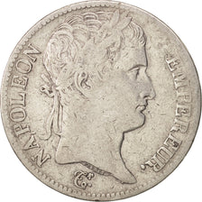 France, 5 Francs, 1813, Paris, VF(20-25), Silver, KM:694.1, Gadoury:584