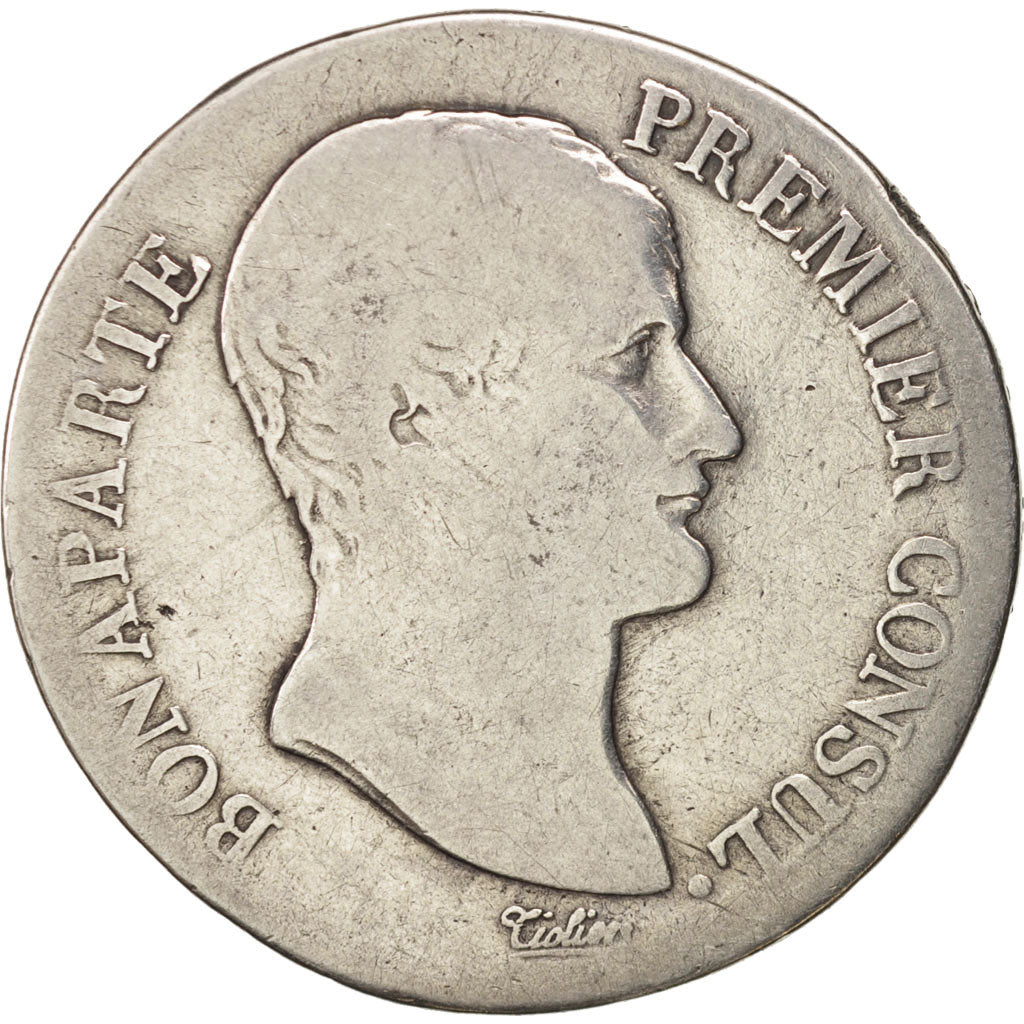 France, 5 Francs, 1804, Toulouse, B, Argent, KM:659.10, Gadoury:577