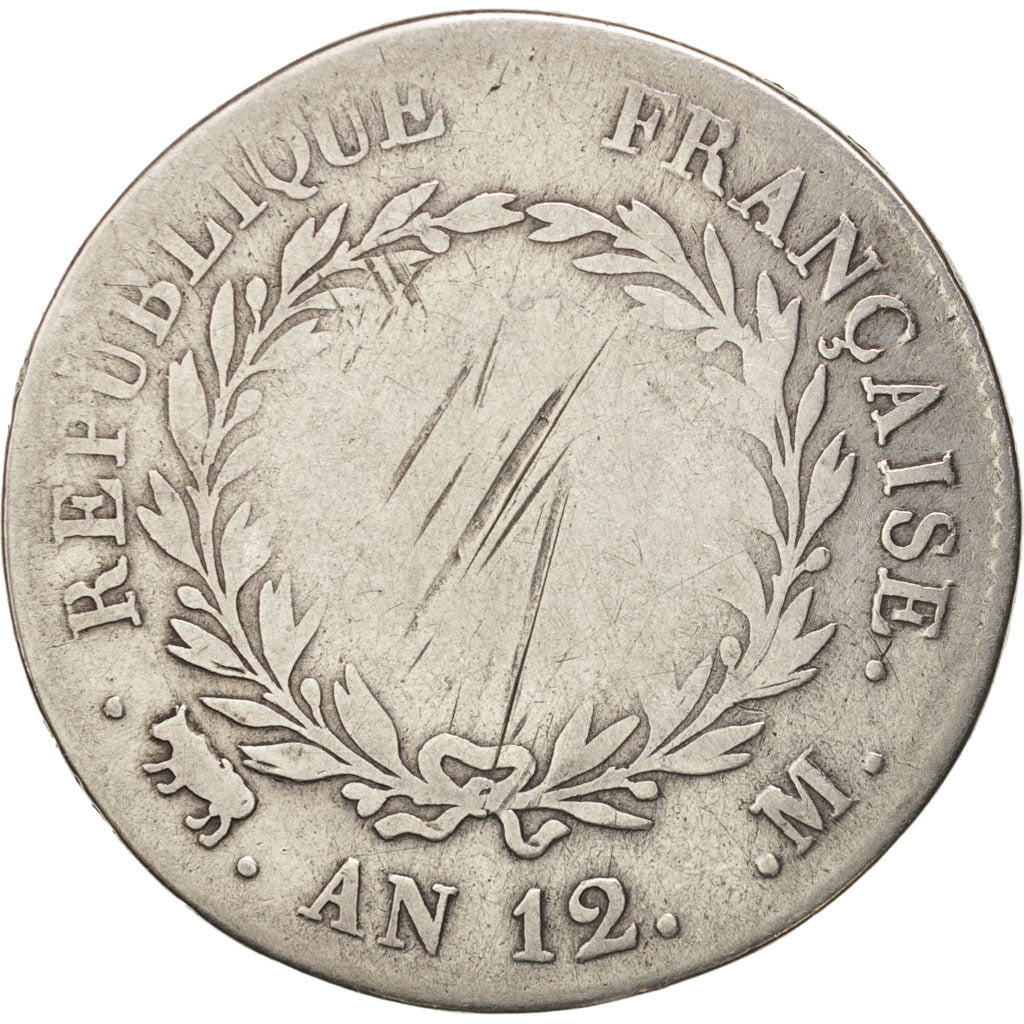 France, 5 Francs, 1804, Toulouse, B, Argent, KM:659.10, Gadoury:577