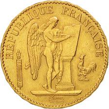 Munten, Frankrijk, Génie, 20 Francs, 1876, Paris, ZF, Goud, KM:825