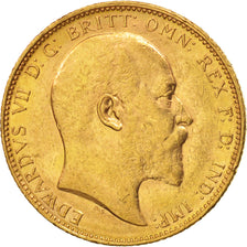 Coin, Great Britain, Edward VII, Sovereign, 1903, AU(55-58), Gold, KM:805