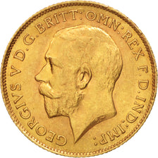 Coin, South Africa, George V, 1/2 Sovereign, 1926, AU(55-58), Gold, KM:20