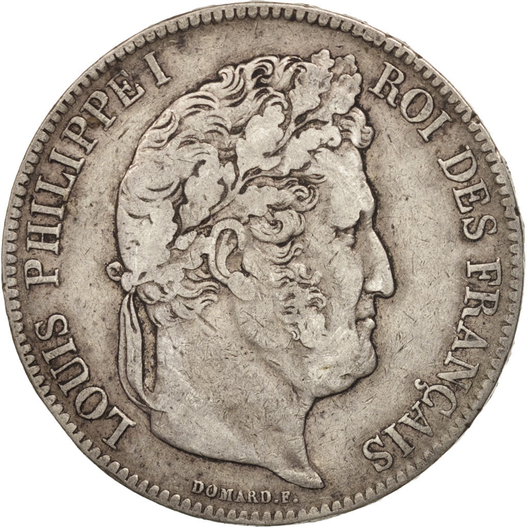 Coin, France, Louis-Philippe, 5 Francs, 1836, Lille, VF(30-35), Silver