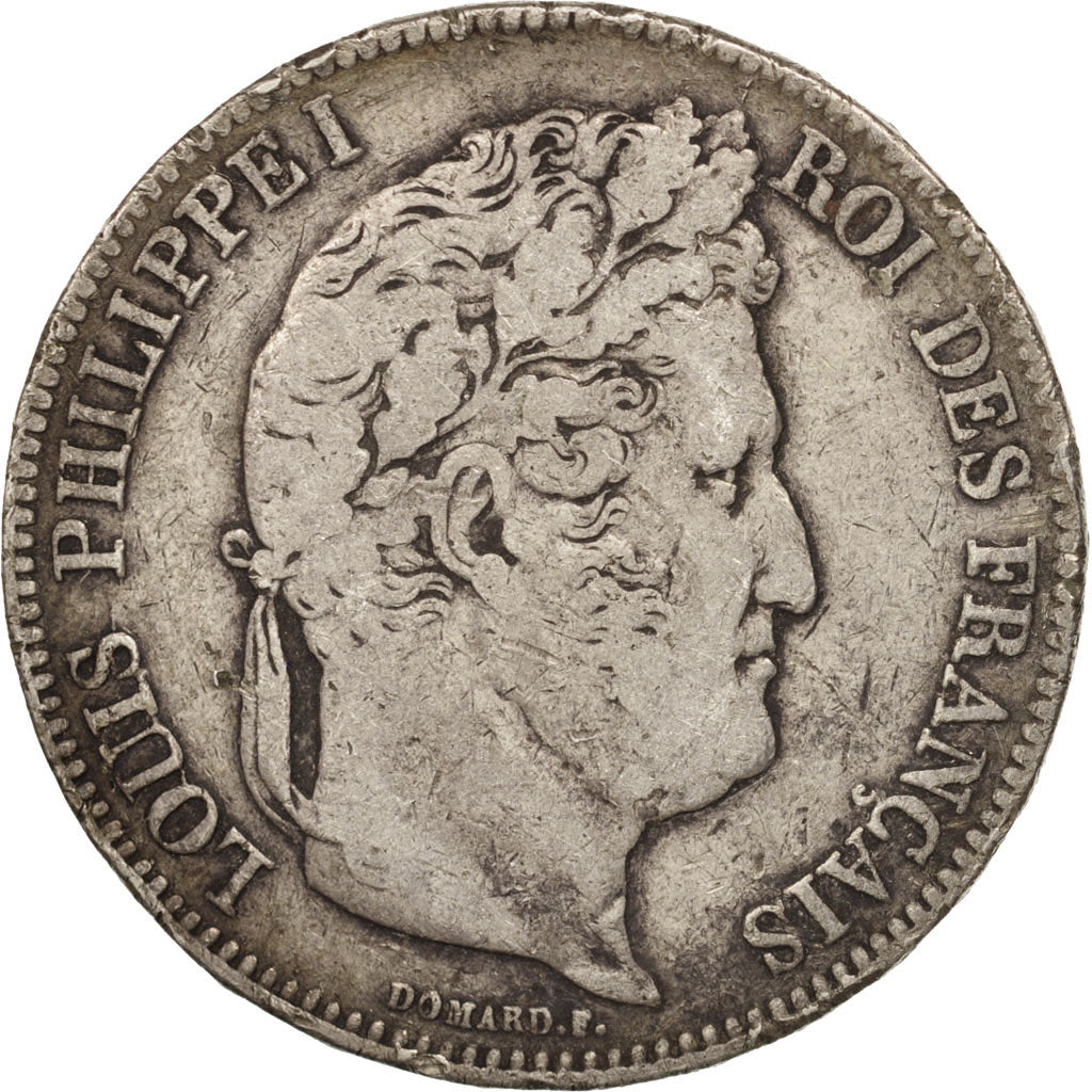 Coin, France, Louis-Philippe, 5 Francs, 1832, Perpignan, VF(20-25), Silver
