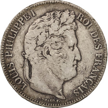 Coin, France, Louis-Philippe, 5 Francs, 1832, Perpignan, VF(20-25), Silver