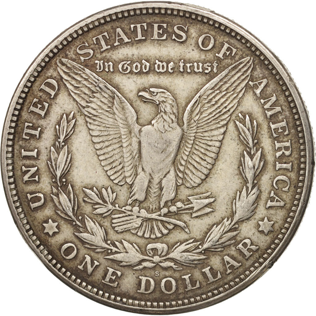Coin, United States, Morgan Dollar, Dollar, 1921, U.S. Mint, San Francisco