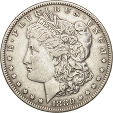 United States, Morgan Dollar,1880, Philadelphia, EF(40-45), KM 110