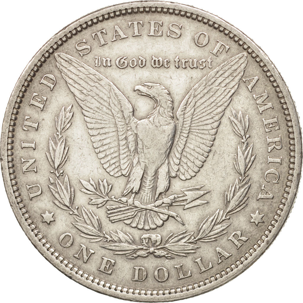 United States, Morgan Dollar,1880, Philadelphia, EF(40-45), KM 110