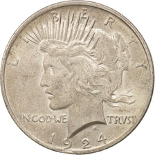 Coin, United States, Peace Dollar, Dollar, 1924, U.S. Mint, Philadelphia