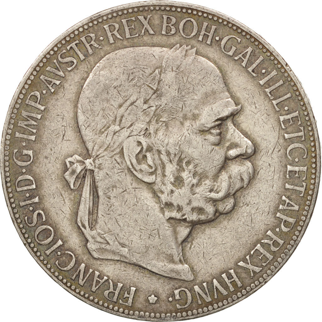 Austria, Franz Joseph I, 5 Corona, 1900, EF(40-45), Silver, KM:2807