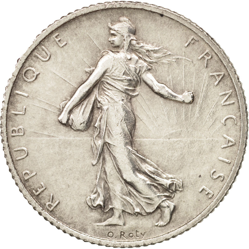 France, Semeuse, Franc, 1914, Castelsarrasin, AU(55-58), Silver, KM:844.2
