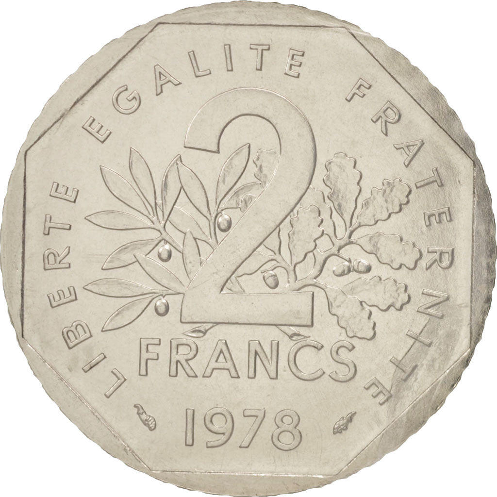 Monnaie, France, 2 Francs, 1978, FDC, Nickel, KM:E119, Gadoury:547