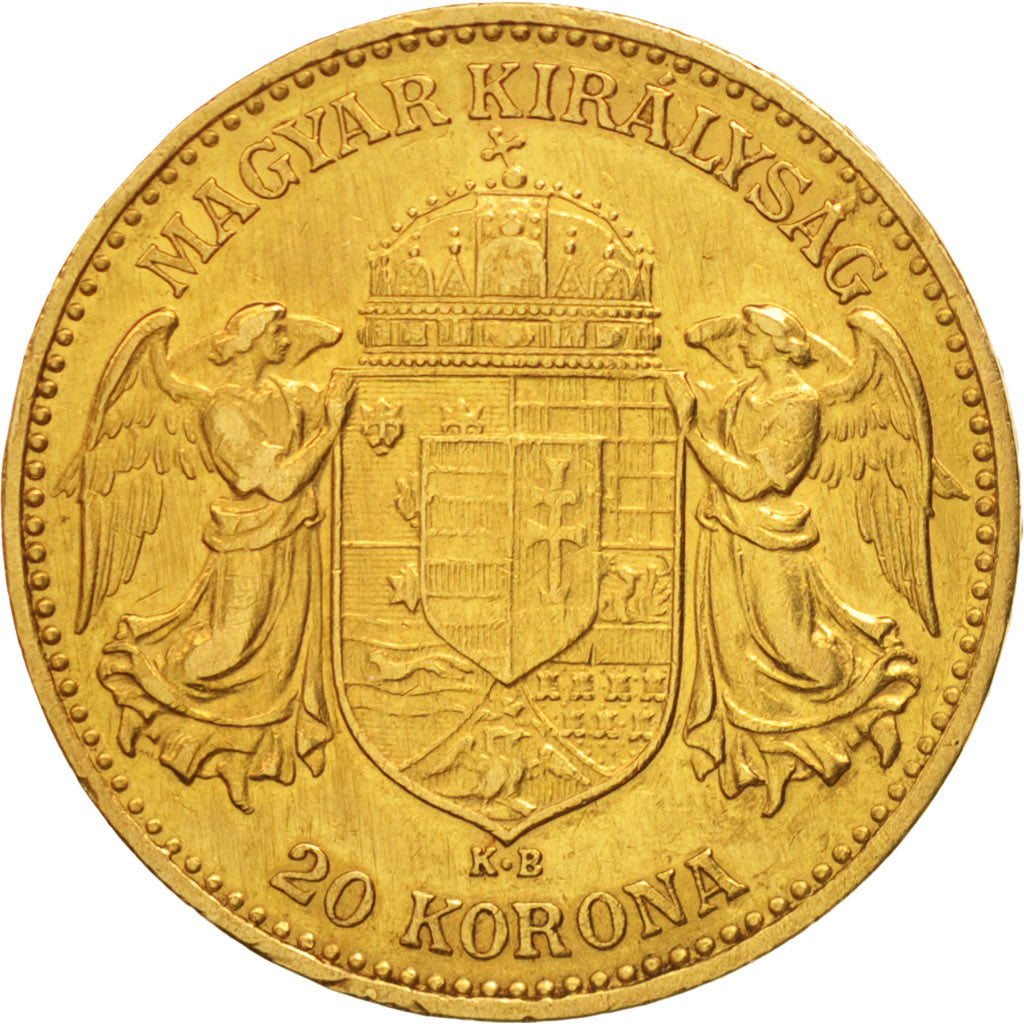Ungarn, Franz Joseph I, 20 Korona, 1904, Kormoczbanya, SS+, Gold, KM:486