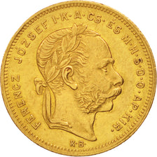 Ungheria, Franz Joseph I, 8 Forint 20 Francs, 1877, SPL-, Oro,KM 455.1