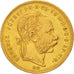 Hungría, Franz Joseph I, 8 Forint 20 Francs, 1877,EBC, Oro,KM 455.1