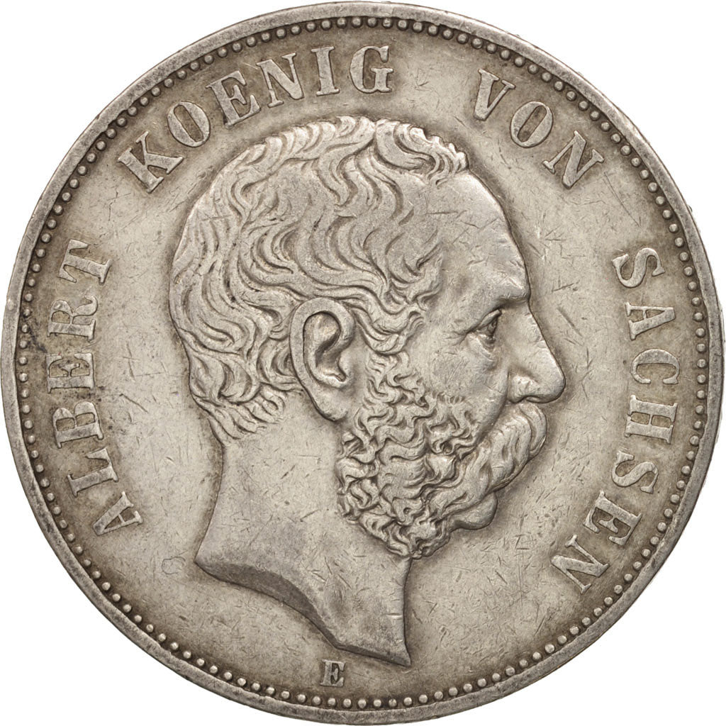 German States,Albert,5 Mark,1900,Muldenhütten, EF(40-45),KM 1246