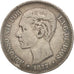 Spain, Alfonso XII, 5 Pesetas, 1877, Madrid, EF(40-45), Silver, KM:676