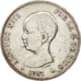 Spain, Alfonso XIII, 5 Pesetas, 1891, Madrid, VF(30-35), Silver, KM:689