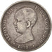 Spain, Alfonso XIII, 5 Pesetas, 1889, Madrid, VF(30-35), Silver, KM:689