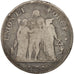 France, Union et Force, 5 Francs, 1796, Paris, VF(20-25), Silver, KM:639.1