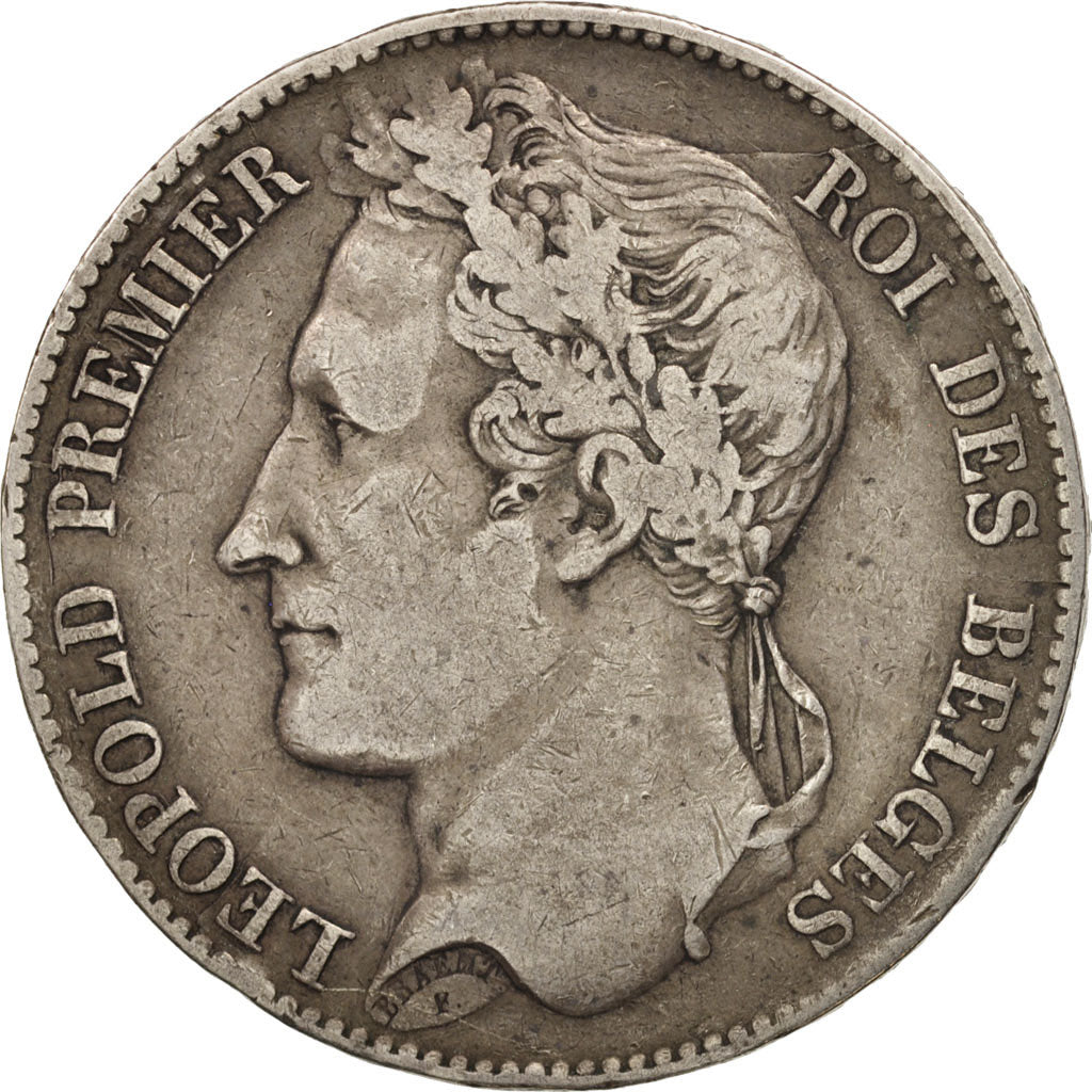 Coin, Belgium, Leopold I, 5 Francs, 5 Frank, 1849, VF(30-35), Silver, KM:3.2