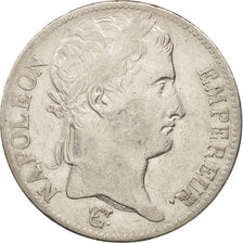France, 5 Francs, 1813, Paris, EF(40-45), Silver, KM:694.1, Gadoury:584