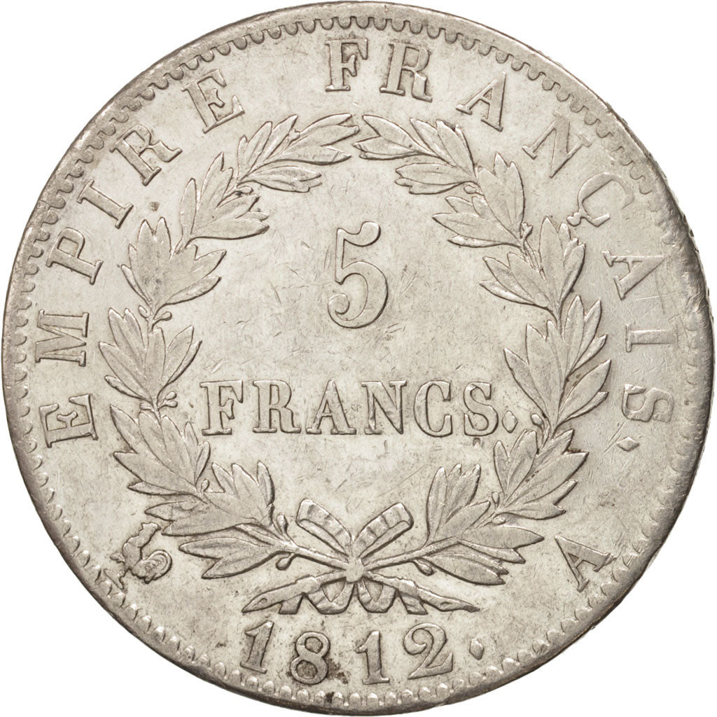 Frankreich, 5 Francs, 1812, Paris, SS, Silber, KM:694.1, Gadoury:584