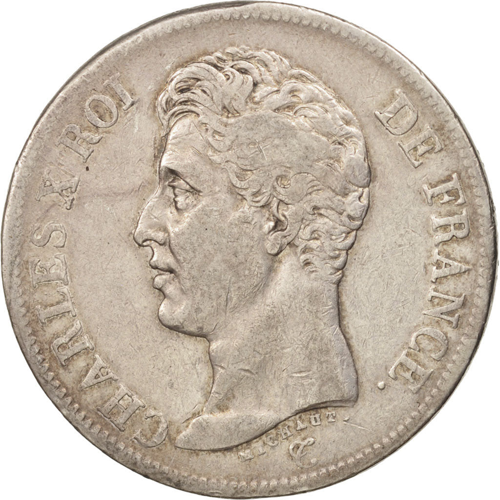 France, Charles X, 5 Francs, 1826, Paris, EF(40-45), Silver, KM:720.1