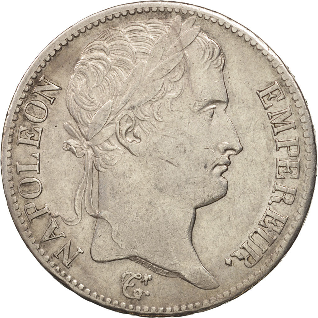France, 5 Francs, 1811, Paris, EF(40-45), Silver, KM:694.1, Gadoury:584