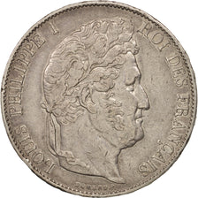 Coin, France, Louis-Philippe, 5 Francs, 1847, Paris, EF(40-45), Silver