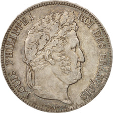 Coin, France, Louis-Philippe, 5 Francs, 1840, Rouen, EF(40-45), Silver
