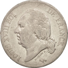 France, Louis XVIII, 5 Francs, 1817, Paris, VF(30-35), Silver, KM 711.1