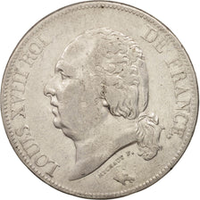 Monnaie, France, Louis XVIII, Louis XVIII, 5 Francs, 1822, Paris, TB+, Argent