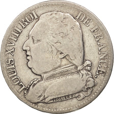 France,Louis XVIII,5 Francs,1814,Bayonne,TB,Argent,KM:702.8,Gad 591