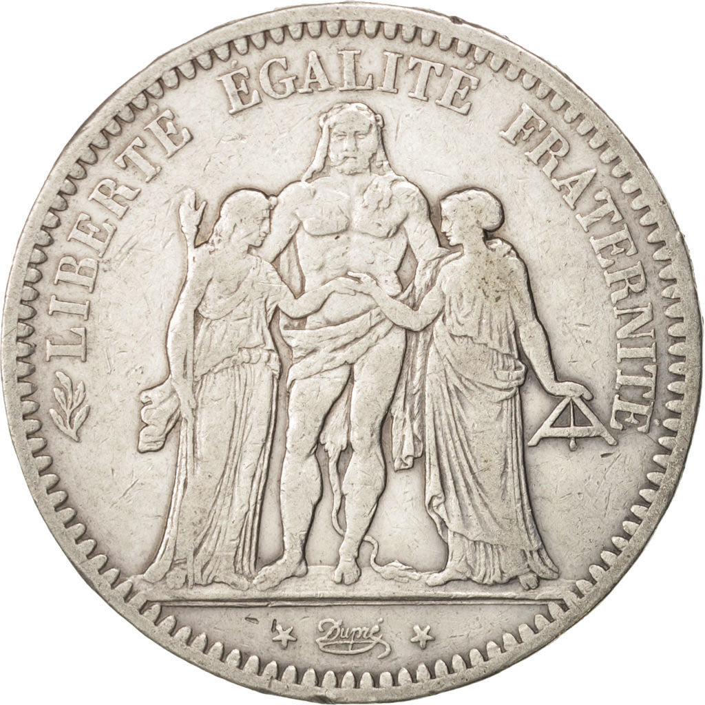 Monnaie, France, Hercule, 5 Francs, 1848, Bordeaux, TTB, Argent, KM:756.4