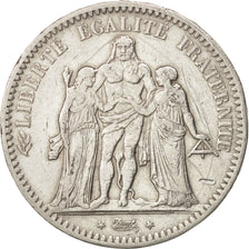Coin, France, Hercule, 5 Francs, 1849, Strasbourg, VF(30-35), Silver, KM:756.2