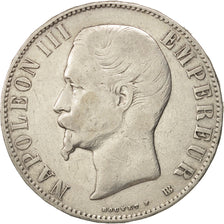 Coin, France, Napoleon III, Napoléon III, 5 Francs, 1856, Strasbourg