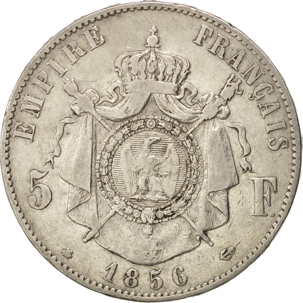 Coin, France, Napoleon III, Napoléon III, 5 Francs, 1856, Strasbourg