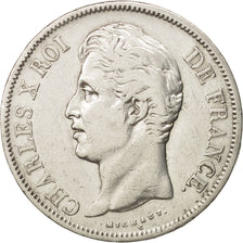 Coin, France, Charles X, 5 Francs, 1829, Rouen, VF(30-35), Silver, KM:728.2