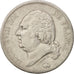 France, Louis XVIII, 5 Francs, 1820, Paris, VF(30-35), Silver, KM 711.1