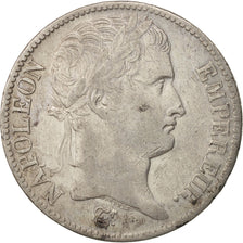 France, 5 Francs, 1811, Paris, VF(30-35), Silver, KM:694.1, Gadoury:584