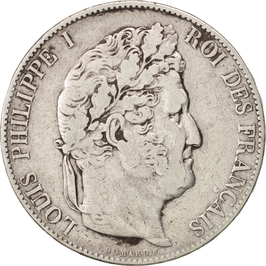 Munten, Frankrijk, Louis-Philippe, 5 Francs, 1846, Bordeaux, FR+, Zilver