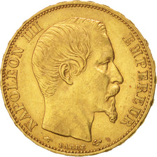 Moneta, Francia, Napoleon III, Napoléon III, 20 Francs, 1857, Paris, BB, Oro