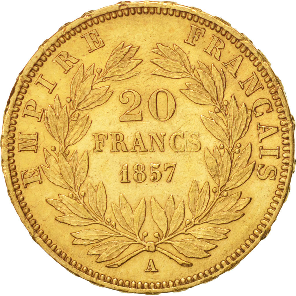 Monnaie, France, Napoleon III, Napoléon III, 20 Francs, 1857, Paris, TTB, Or