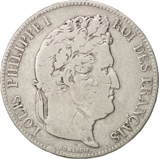 Coin, France, Louis-Philippe, 5 Francs, 1836, Lille, VF(20-25), Silver
