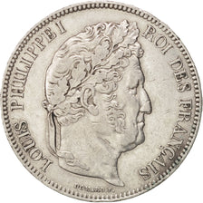 France, Louis-Philippe, 5 Francs, 1833, Lyon, TTB, Argent, KM:749.4, Gadoury:678