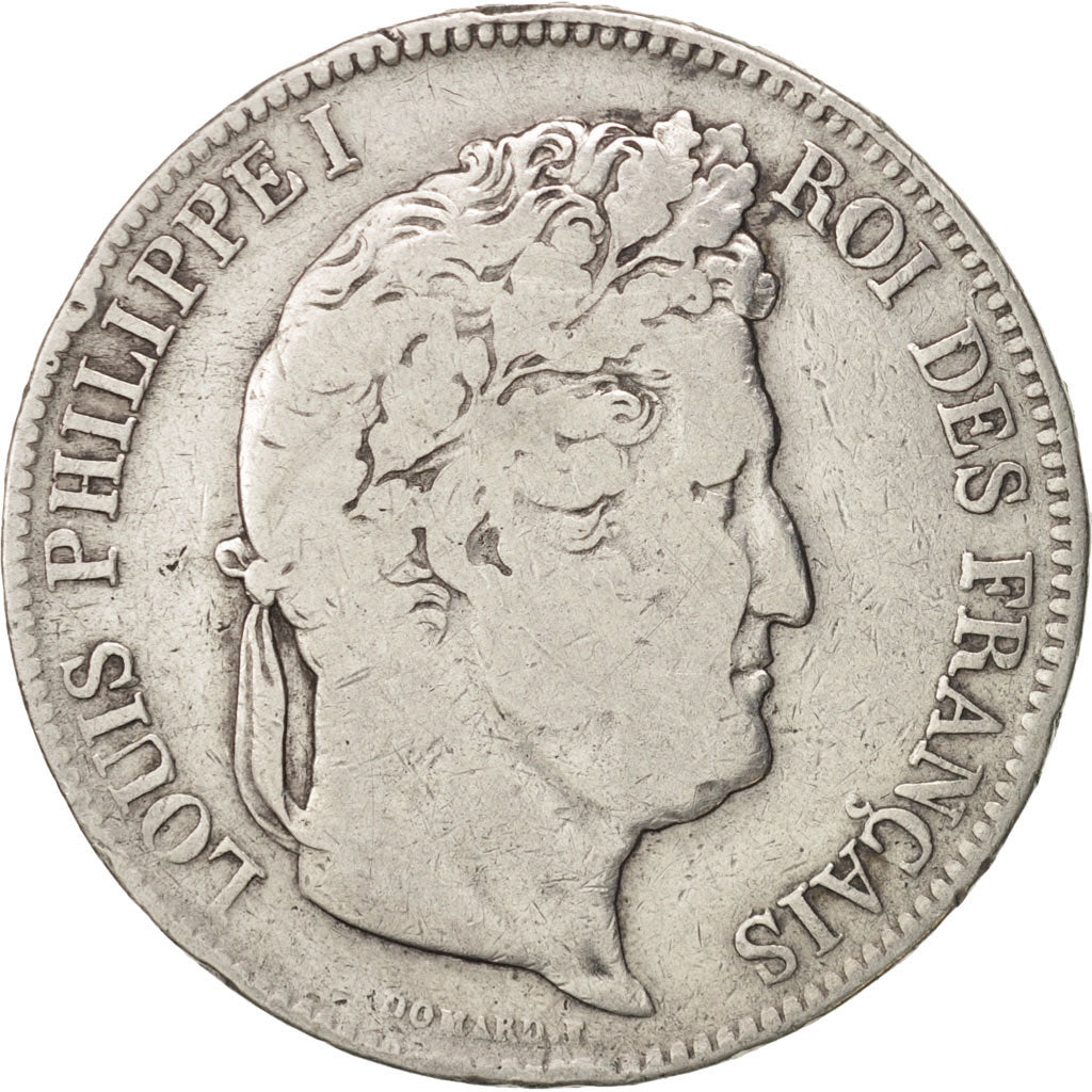 Coin, France, Louis-Philippe, 5 Francs, 1833, Limoges, VF(20-25), Silver