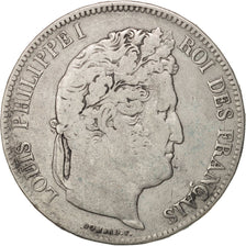 France, Louis-Philippe, 5 Francs, 1833, La Rochelle, VF(20-25),KM 749.5