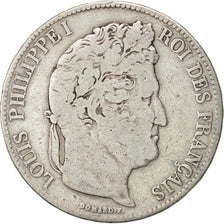 Coin, France, Louis-Philippe, 5 Francs, 1832, Rouen, VF(20-25), Silver